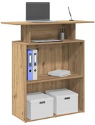 recepciós pult kézműves tölgy 100x40x104 cm szerelt fa