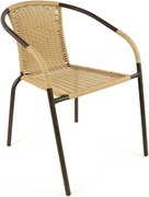 GARTHEN Kerti bisztró szék egymásra rakható bézs