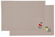 Pamut tányéralátét szett 2 db-os 33x48 cm Bistro – Södahl