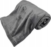 Mikroflanel takaró, fényes szürke
