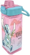 Disney Lilo és Stitch, A csillagkutya Cheeky square műanyag szívószálas kulacs 500 ml