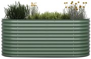 High Grow, magaságyás, 200 x 80 x 100 cm, hullámos acéllemezből, egyszerű összeszerelés, rozsda- és fagyálló