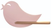 LED gyerekszoba falilámpa polccal BIRD LED/5W/230V rózsaszín/fa