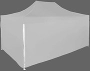 Gyorsan összecsukható sátor 3x4,5m - alumínium, 4 oldalfal, Szürke / antracit