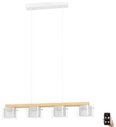 Eglo 900881 - LED RGBW Dimmelhető csillár zsinóron PORTICO-Z 4xLED/3,7W/230V