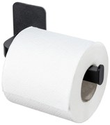 Fekete öntapadós műanyag WC-papír tartó Parma – Allstar