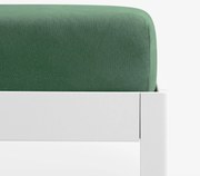 Goldea jersey körgumis lepedő - sötétzöld 180 x 200 cm