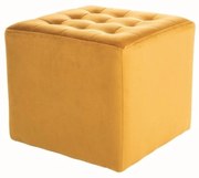 Mustárszínű LORI VELVET puff