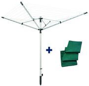 Ezüstszínű kerti ruhaszárító 50 m LinoLift 500 – LEIFHEIT