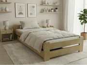 Emily ágy 90x200 cm, fenyőfa Ágyrács: Léces ágyrács, Matrac: Sommera 18 cm matrac