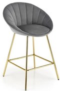 H-112 bárszék szürke, arany
