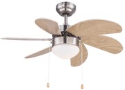Globo Rivaldo 03301 húzokapcsolos ventilátoros csillár, 1x60W E14