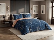 Mikroflanel ágyneműhuzat STARMISS sötétkék Ágyneműhuzat mérete: 70 x 90 cm | 140 x 200 cm