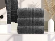 Törölköző Classic 50 x 100 cm sötétszürke, 100% pamut