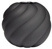 Twist golyós váza, 20 cm, fekete - COOEE