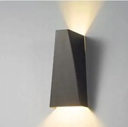 Geometrikus fali lámpa alumínium fekete 22 x 10,5 cm Led 3000K 480lm