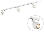 Okos modern sínrendszer fehér 1 fázisú 3 Wi-Fi GU10-essel - Gissi