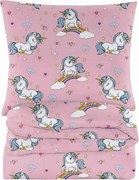 Ágyneműhuzat 140x200 párnahuzattal 70x80 Gyerek ágyneműhuzat garnitúra Unikornis