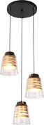 Rabalux beltéri függeszték e27 3x60w matt fekete zenaida