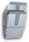 Prospektustartó, fali, álló, A4, DURABLE FLEXIPLUS 2, áttetsző (DB1709008400)