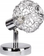 Fali lámpa króm kristályokkal Candellux glamour lámpabúra