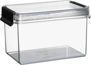 Plast Team Ömlesztett Élelmiszer Tartály fekete Oslo 1,2L klipsszel