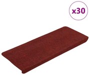 30 db piros öntapadó lépcsőszőnyeg 65x24,5x3,5 cm