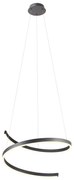 Redo 01-4015 - LED fényerőszabályozható kábelre függesztett csillár SCROLL LED/38W/230V fekete