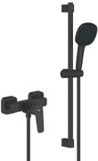 Zuhany csaptelep GROHE Cubeo zuhanyszettel együtt 150 mm fekete matt 1018252430