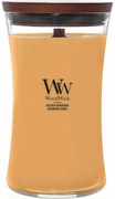 WoodWick Illatosító gyertya nagy vázában Golden Bourbon, 609 g