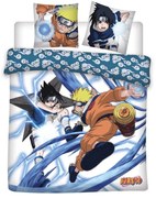 Naruto Rasengan vs Chidori dupla, kétszemélyes ágyneműhuzat 240×220cm, 65x65 cm