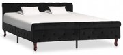 fekete bársony ágykeret 160 x 200 cm