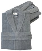 Frottír unisex fürdőköpeny Szürke TiaHome - L