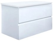 Fürdőszobaszekrény fedőlemezzel SAT B-Way 79x50x45 cm fehér fényes BWAY280WDESK