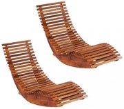 2 db akácfa napozó hintaszék