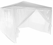 Kerti partisátor, fehér, 3x3 m, TEKNO TYP 1