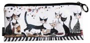 FRI.19014 Tolltartó 19x1,5x9cm, polyester,Rosina Wachtmeister:Cats sepia
