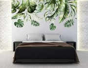 Dekoratív falmatrica Monstera levelek 100 x 200 cm