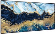 Klarstein Wonderwall Air Art Smart, infravörös hősugárzó, 120 x 60 cm, 700 W, kék márvány