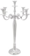 Gyertyatartó Ezüst 39 x 39 x 60 cm Alumínium