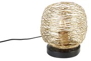 Design asztali lámpa arany 20 cm - Sarella