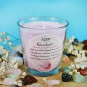 Ásvány gyertya 140g - Rózsakvarc