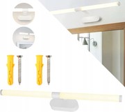 12W tükör fény 59,5 CM fali lámpa 4000K Led fali lámpa vezeték nélküli lámpa