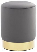 sötétszürke és aranyszínű bársony ülőke