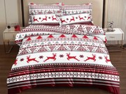 SZARVAS ÉS HÓPEHELY piros mikroszálas ágyneműhuzat