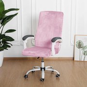 Forgószék Huzat (S-es, bársonyos, 1 részes, rugalmas, mosható, rózsaszín)