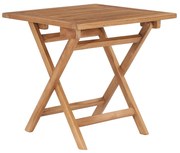 vidaXL tömör tíkfa összecsukható kerti asztal 45 x 45 x 45 cm