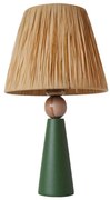 Asztali lámpa 1xE27/40W/230V barna/zöld