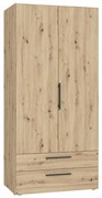 Gardróbszekrény MARO 100x213 cm artisan tölgy