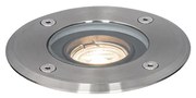 Modern kültéri talajszpot lámpa acélból, 35 mm állítható IP65 - Delux